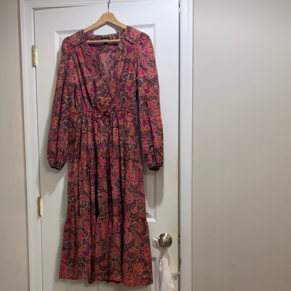 Summersalt brand countryside poplin button down midi Dress like new
